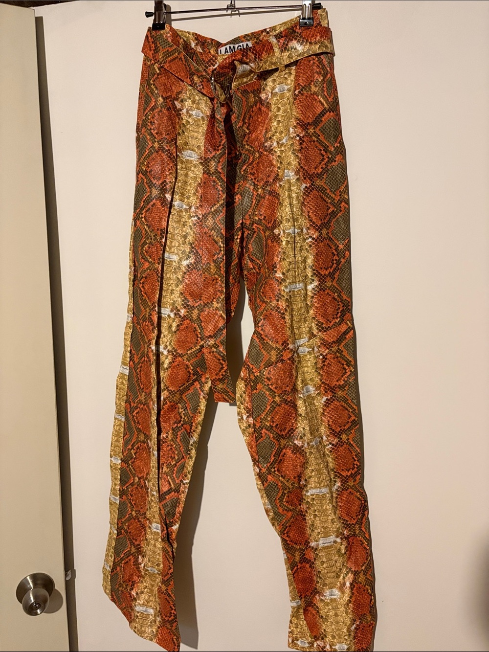 I.AM.GIA wide leg snake pants